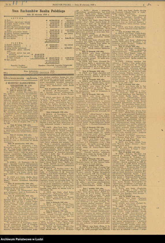 Obraz 16 z jednostki "Moszek Grinberg- sprzedaż żelaza i farb"