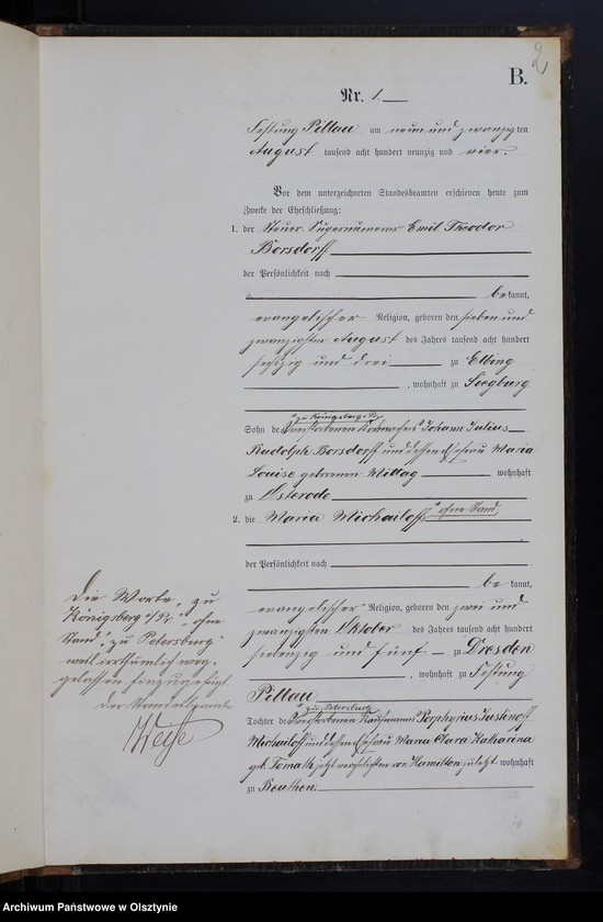 image.from.unit.number "Heiraths-Haupt-Register Nr 1"