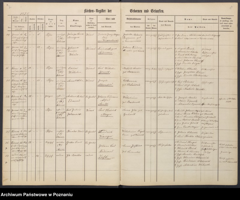 Obraz 7 z jednostki "[Akta urodzeń i chrztów, ślubów, zgonów]"