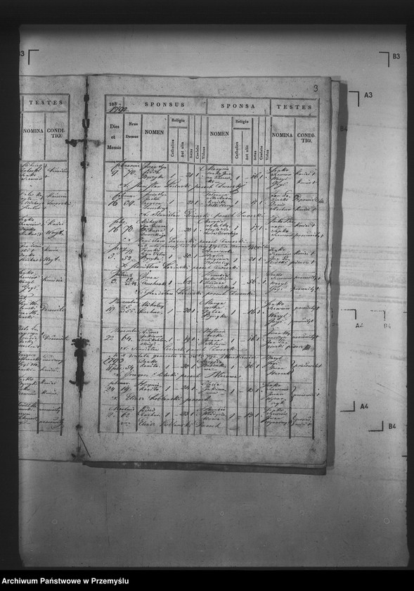 Obraz 7 z jednostki "[Kopie ksiąg metrykalnych parafii Zwór z filią Wola Błażowa (dekanat Podbuż)]"