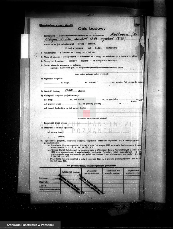 Obraz 13 z jednostki "Zatwierdzenie projektu urządzenia zakładu przemysłowego /cukrowni/ w Witaszycach pow. jarociński"