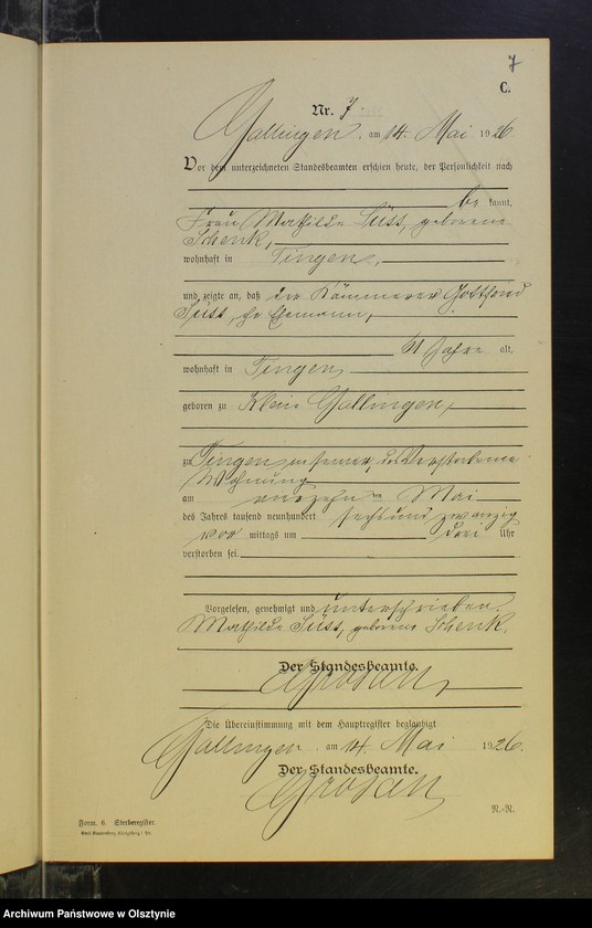 image.from.unit.number "Sterbe-Neben-Register Nr 1 - 13 [ Księga zgonów - wtóropis ]"