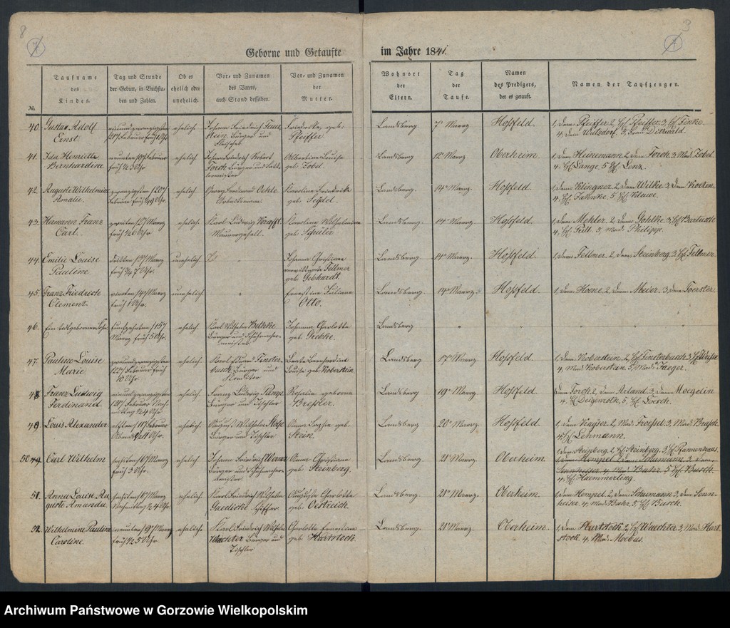 image.from.unit.number "Duplikate der Kirchenbücher von der Parochie der Hauptkirche zu Landsberg an der Warthe (zawiera także księgę zgonów Konkordien Kirche z 1841 r.)"