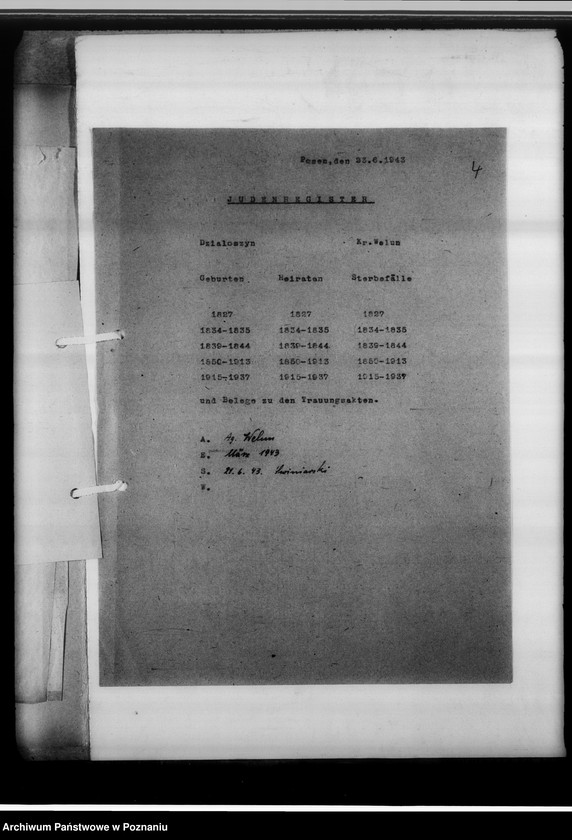 Obraz 8 z jednostki "Judenregister Welun [powiat wieluński, województwo łódzkie]"