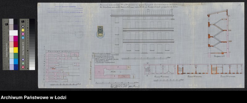 Obraz 14 z jednostki "O nadstrojkě Osval´dom˝ Âstržembovskim˝ v˝ gor[ode] Lodzi po Petrokovskoj ulicě pod˝ N 84/518, 2-go i 3-go êtažej na stěnah˝ suŝestvuûŝago kamennago 1-no êt[ažnago] fligelâ"