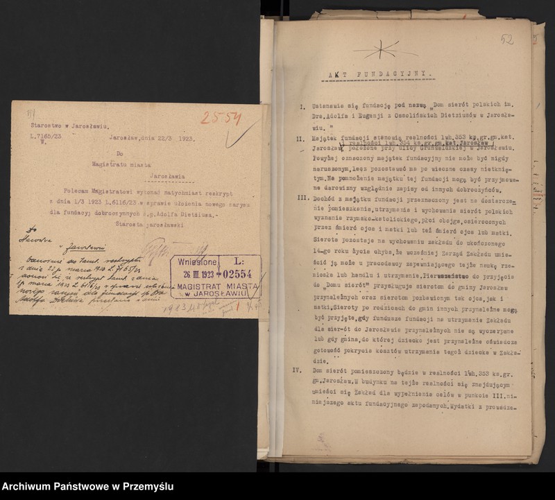 Obraz 13 z kolekcji "Fundacje Adolfa Dietziusa w Jarosławiu111"