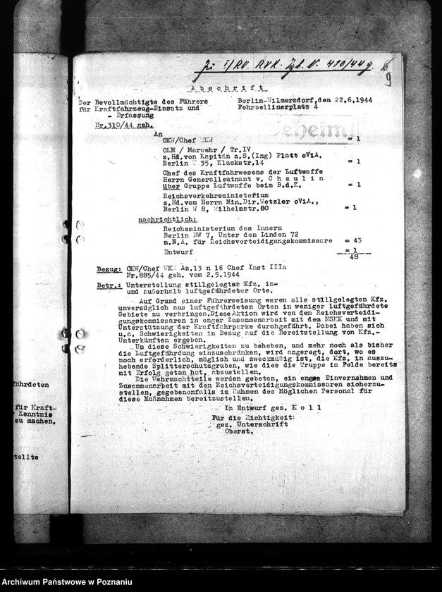 Obraz 13 z jednostki "Kraftfahrzeuge - Kriegswirtschaft"