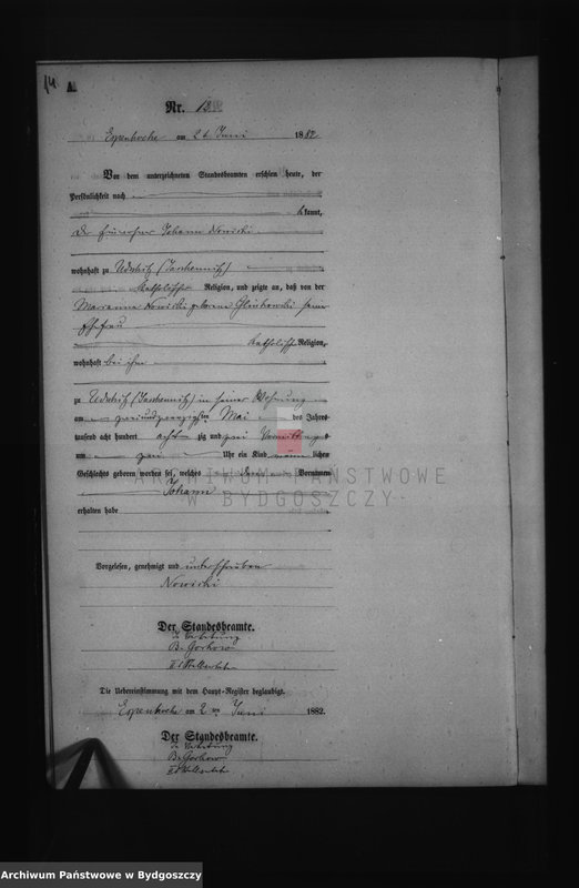 image.from.unit.number "Akta urodzeń - pierwopis nr 1-64"