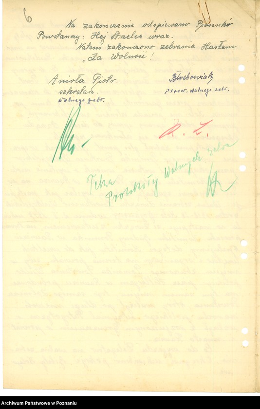 Obraz 8 z jednostki "Współdziałanie Zarządu Głównego Związku Powstańców Wielkopolskich z kołami 1. Bojanowo [1946-1948] 2. Bremno [19449] 3. Brodnica [1947-1948] 4. Bydgoszcz [1946-1948] 5. Chodzież [1946-1948] 6. Chorzów[1947-1949] 7. Czarnków [1946-1949] 8. Drawsko n/Notecią. [1948-1949] 9. Drezdenko [1947-19498]"