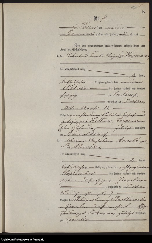 Obraz 20 z jednostki "Księga małżeństw t. I"