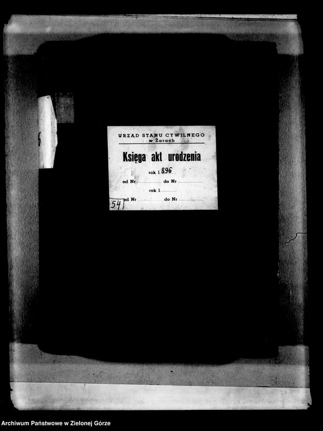 Obraz 4 z jednostki "[Księga akt urodzenia rok 1896-Żary miasto]"