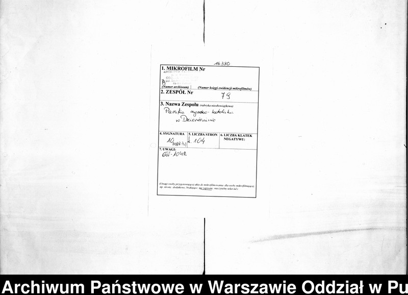 image.from.unit.number "Akta urodzeń, małżeństw i zgonów"