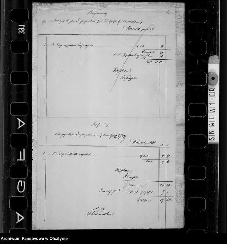 image.from.unit.number "/Beläge zu einigen zum Konkurs eingeklagten Personalschulden des Carl M. Gfen v. Lehndorff/"
