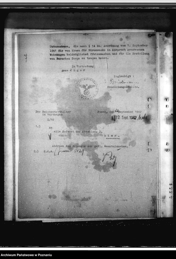 Obraz 10 z jednostki "Rundschreiben des Reichsstatthalters"