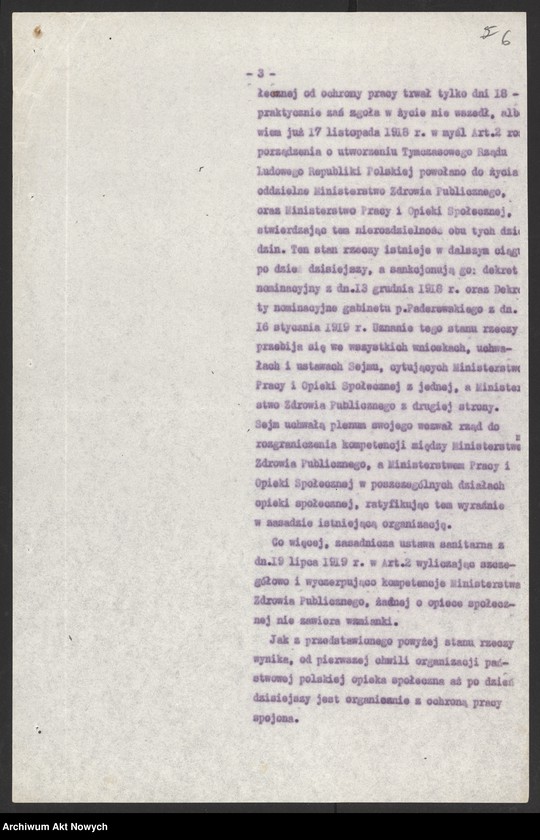 image.from.unit.number "(Organizacja pracy w resortach: Poczt i Telegrafów, Opieki Społecznej, Spraw Wewnętrznych i Kolei Żelaznych. Sprawozdania: Prezesa Delegacji Polskich w Komisjach Mieszanych… w Moskwie oraz Polskiej Kasy Oszczędności)"