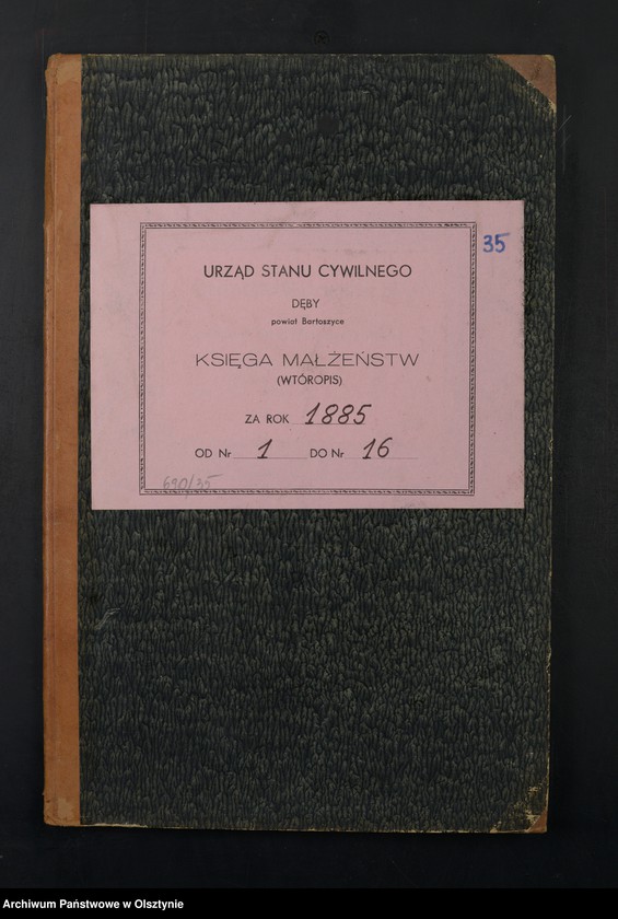 image.from.unit.number "Heiraths-Neben-Register Nr 1 - 16"