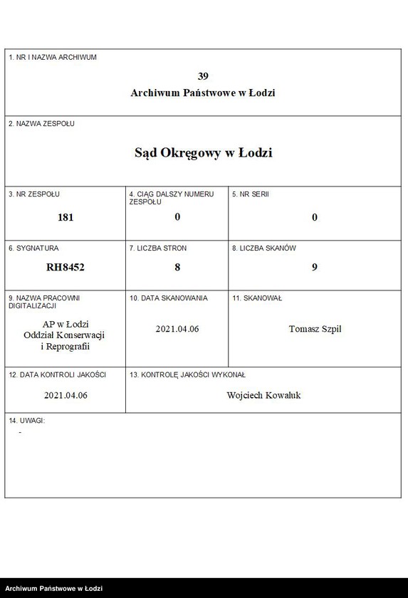 image.from.unit.number "Blima Cyrla Kronmanowa- ręczny wyrób sznurowadeł"