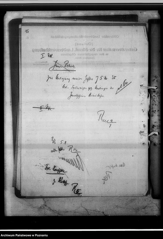 Obraz 20 z jednostki "Forderung gegen Anlieger der Jarotschiner Kreisbahn."