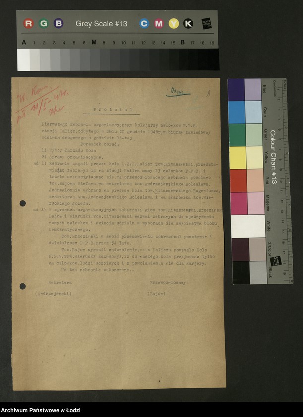 Obraz 2 z jednostki "Koło kolejowe PPS Kalisz- protokoły, sprawozdania"