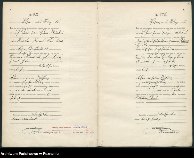 Obraz 7 z jednostki "Księga miejscowa urodzeń"