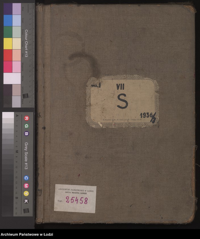 Obraz 2 z jednostki "Księga kontroli ruchu ludności (rejestr osób przybywających do gminy) Łódź, zespół VII, lit. S, ks. 1"