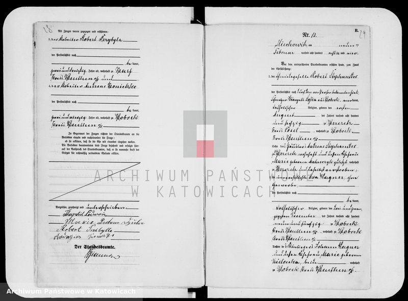 image.from.unit.number "Księga małżeństw za rok 1884 [nr 1 - 97]"