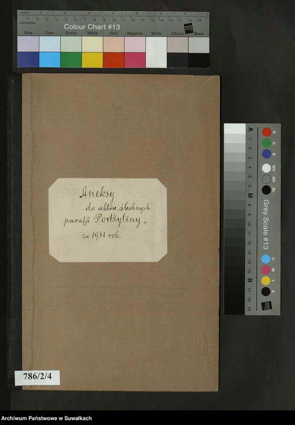 Obraz 2 z jednostki "Aneksy do aktów ślubnych parafji Podżyliny za 1931 rok"