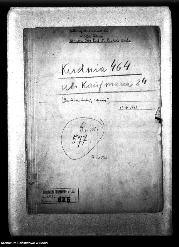 Obraz 3 z jednostki "Kuchnia 464 ul. Kaufmana 24 [Działalność kuchni, raporty]"