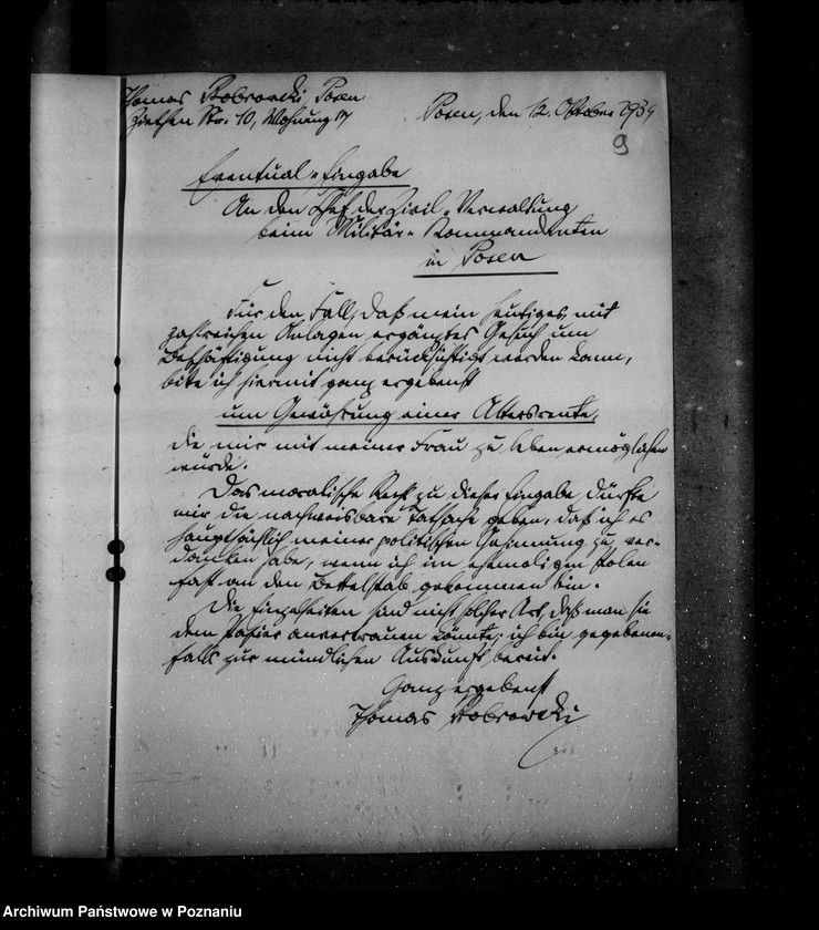 Obraz 13 z jednostki "Bewerbungsgesuche um Anstellung"