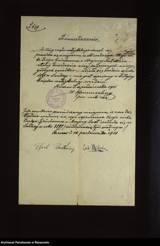 image.from.unit.number "Akta zaślubin"