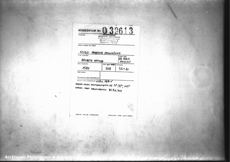 Obraz 2 z jednostki "Decreta officii [inducta]"