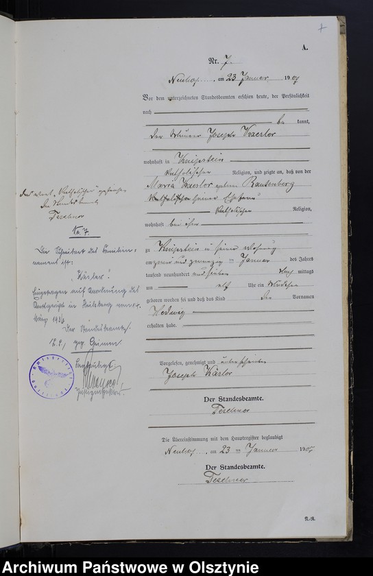 image.from.unit.number "Geburts -Neben-Register Nr.1-140"