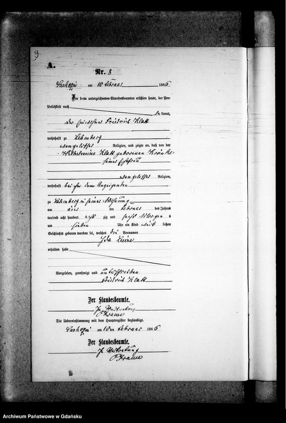 Obraz 13 z jednostki "Księga urodzeń"