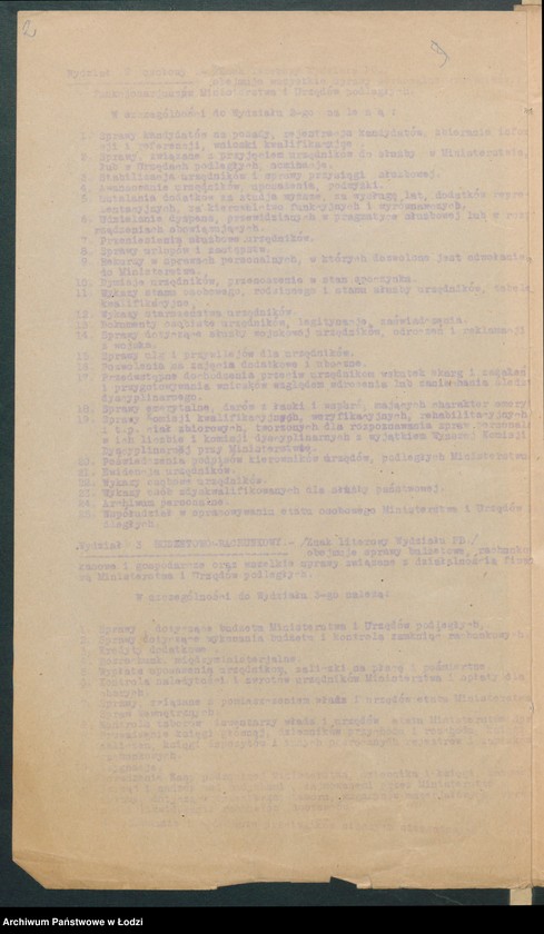 Obraz z jednostki "Przepisy kancelaryjne oraz instrukcje biurowe Urzędu Wojewódzkiego Łódzkiego"