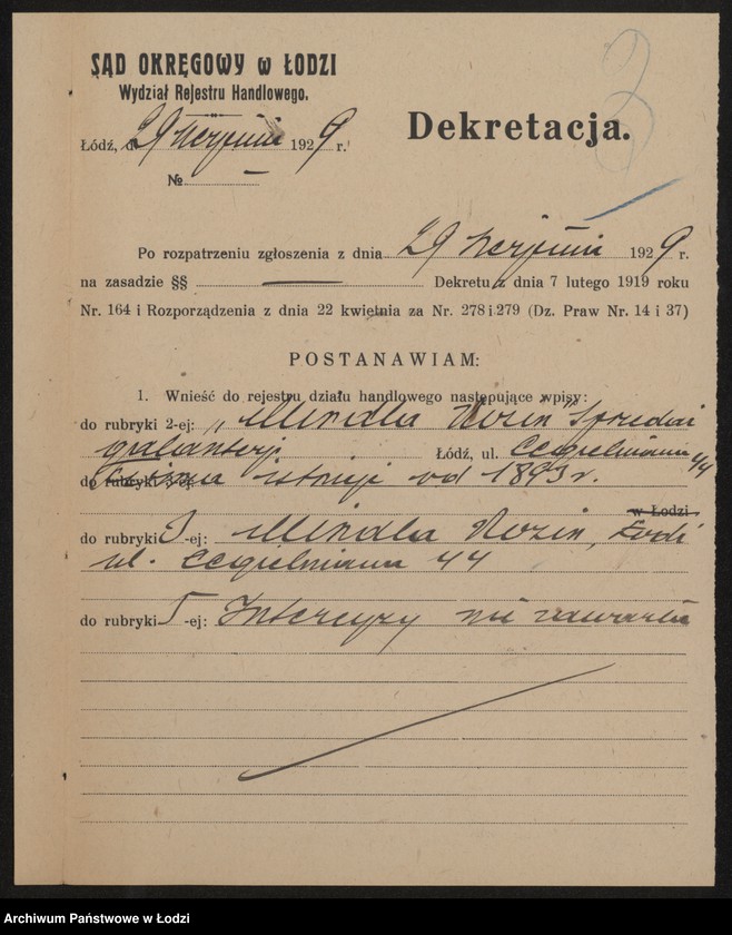 Obraz 5 z jednostki "Mindla Nozin – sprzedaż galanterii"