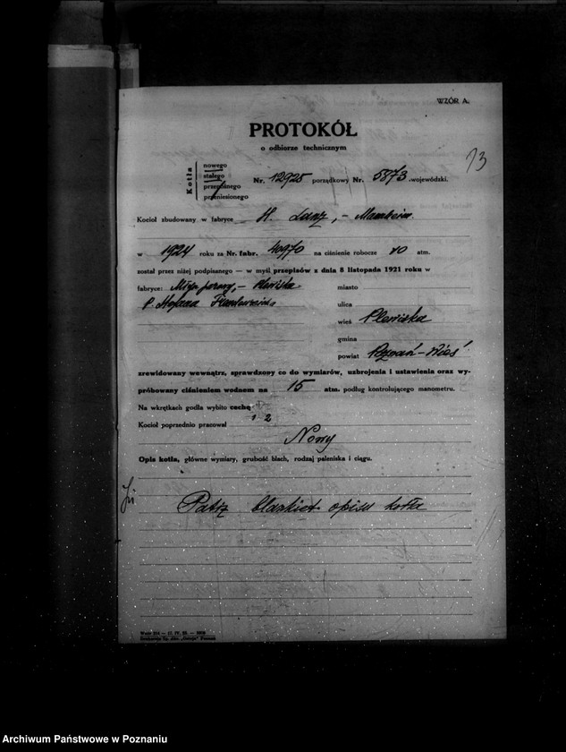 Obraz 19 z jednostki "Młyn parowy i majątek ziemski w Plewiskach powiat poznański nr woj. 5873"