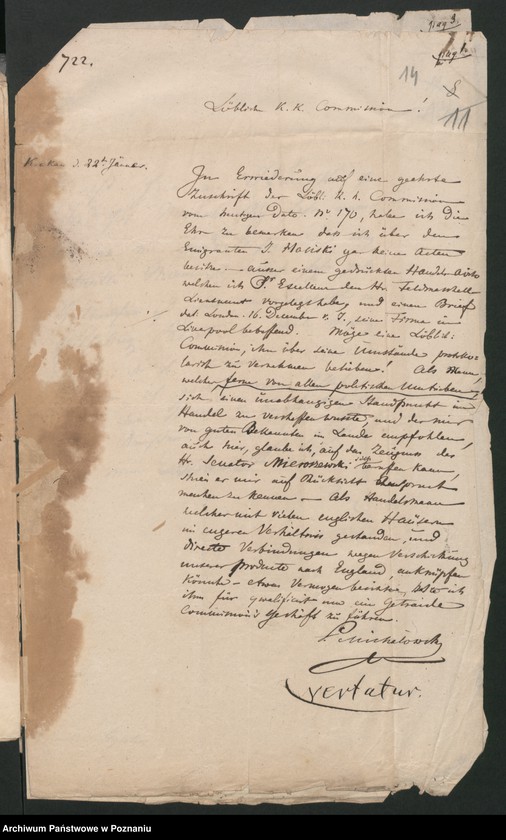 Obraz 20 z jednostki "A. betr. Johann von Haciski"