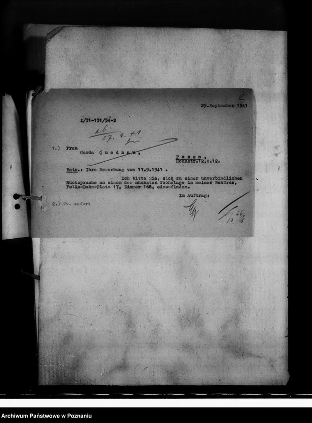 Obraz 6 z jednostki "Bewerbungen um Anstellung"