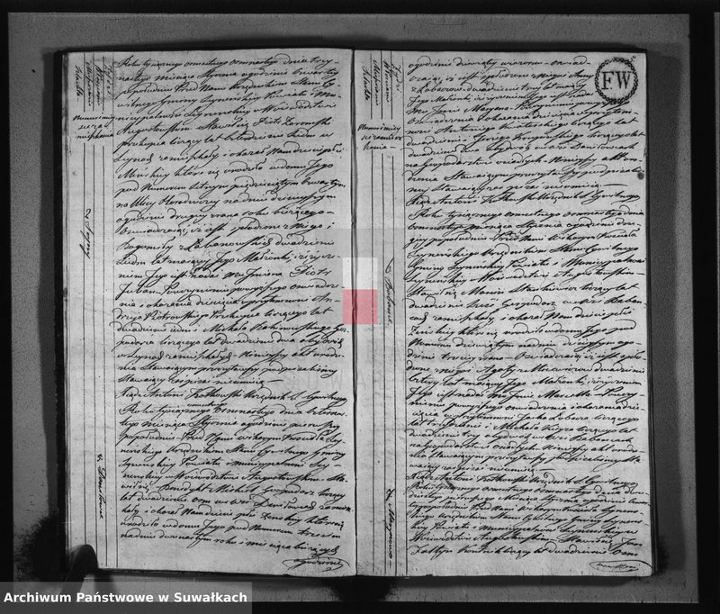 Obraz 5 z jednostki "Akta urodzonych stanu cywilnego gminy seyneńskiey od 1-go stycznia 1818 roku."