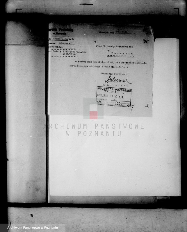 Obraz 18 z jednostki "Protokoły z zebrań periodycznych w starostach /kierowników władz i urzędów niezespolonych z terenu poszczególnych powiatów omawiające ogólną sytuację polityczną i społeczno-gospodarczą"