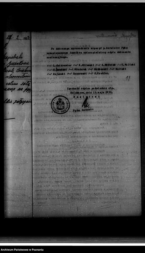 Obraz 15 z jednostki "Miasto Gniewkowo; członkowie magistratu"