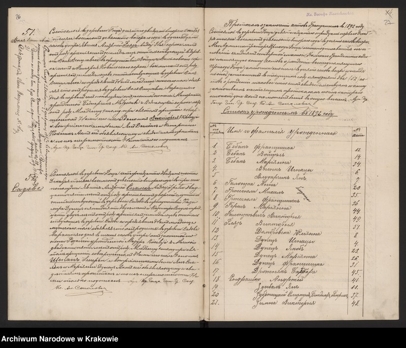 Obraz 17 z jednostki "Duplikat Aktów Urodzonych, Zaślubionych i Zmarłych w Parafii Goszcza w 1892 r."