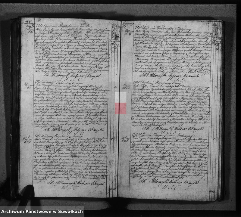 image.from.unit.number "Akta urodzonych gminy wiżańskiey powiatu kalwaryjskiego w departamencie łomżyńskim od dnia 1-go miesiąca stycznia do dnia ostatniego miesiąca grudnia 1816 roku"