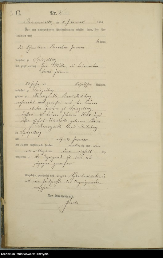 image.from.unit.number "Sterbe-Haupt-Register Nr 1 - 45"