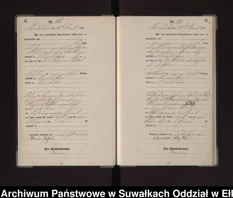 image.from.unit.number "Sterbe-Haupt-Register des Königlichen Preussischen Standes-Amtes Stadt Nicolaiken Kreis Sensburg"