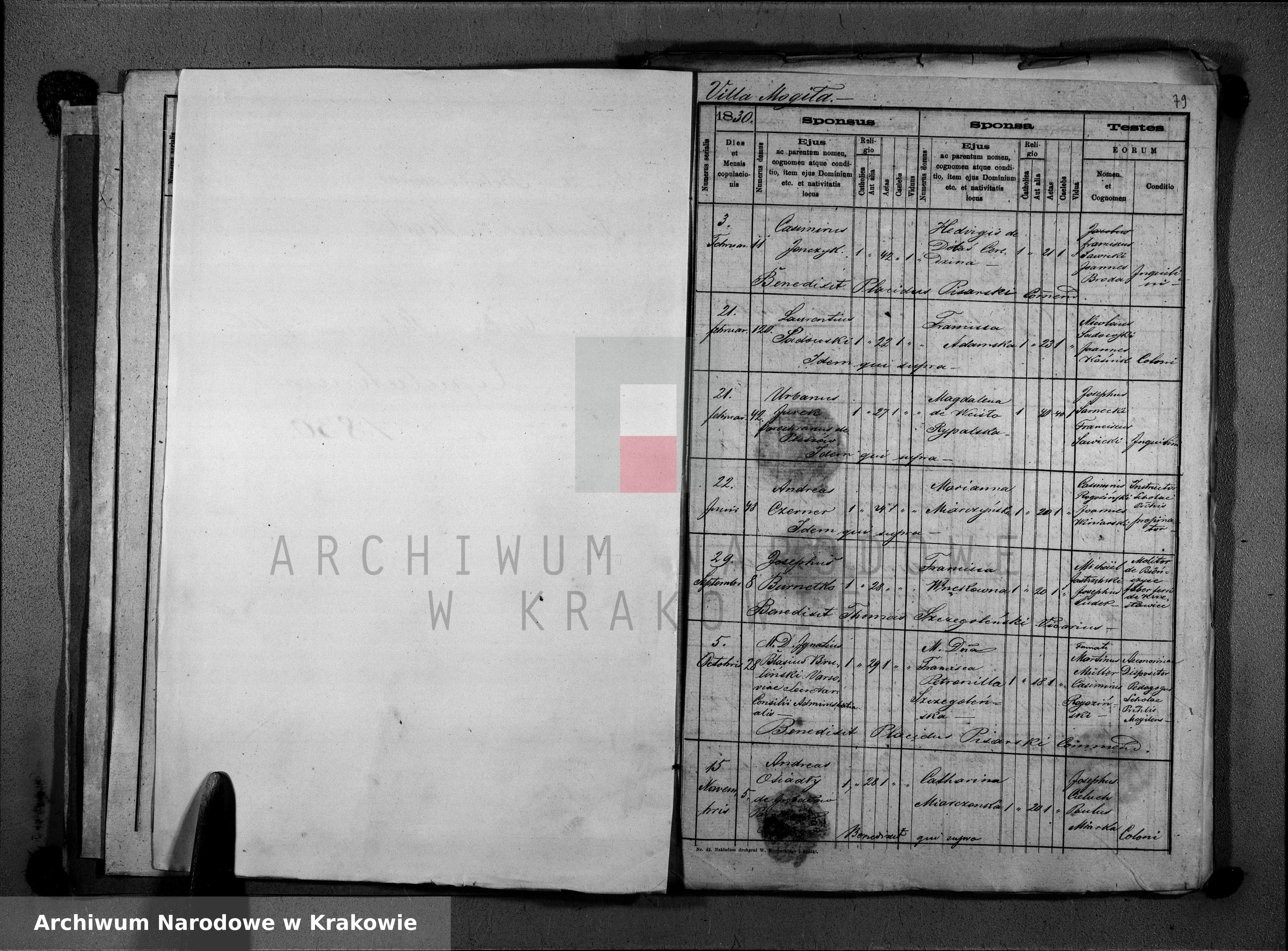 Skan z jednostki: Księga małżeństw