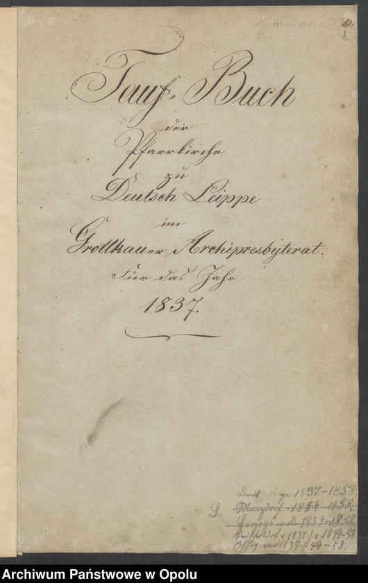 image.from.unit.number "Duplikate der Kirchen-Matrikel von Leipe und Maerzdorf 1837-1858 [parafia rzymskokatolicka w Lipowej z kościołem filialnym w Żelaznej]"