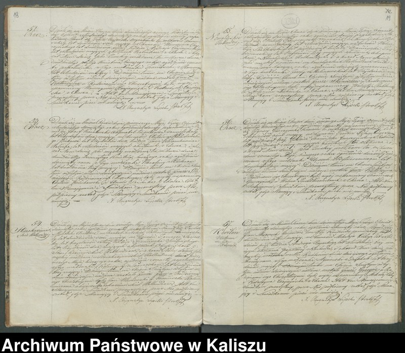Obraz 14 z jednostki "Książka duplikat aktów urodzeń, zaślubień i zejść"