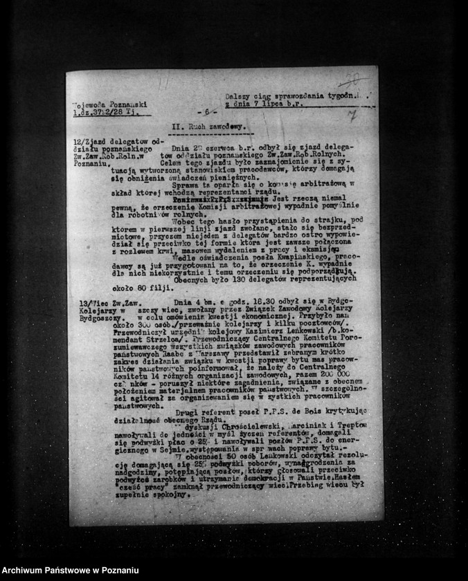 Obraz 11 z jednostki "Sprawozdania sytuacyjne tygodniowe za czas od 29 czerwca do 2 sierpnia 1928 r."