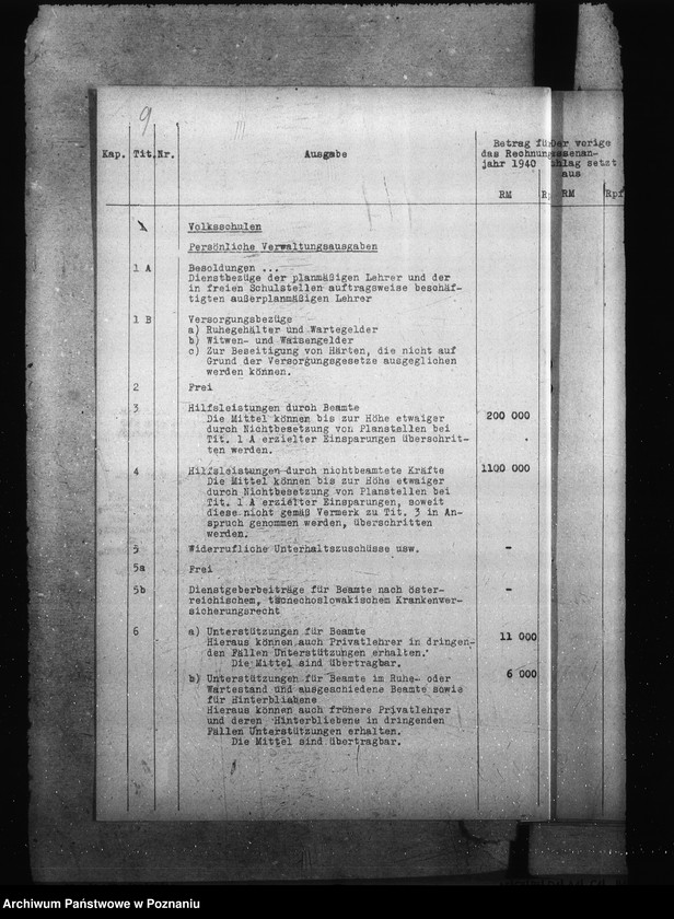 Obraz 13 z jednostki "Haushaltspläne für Volkschulen"